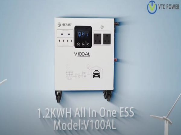 V100AL 1.2KWh ESS All In One Trolley für Haus und Garten