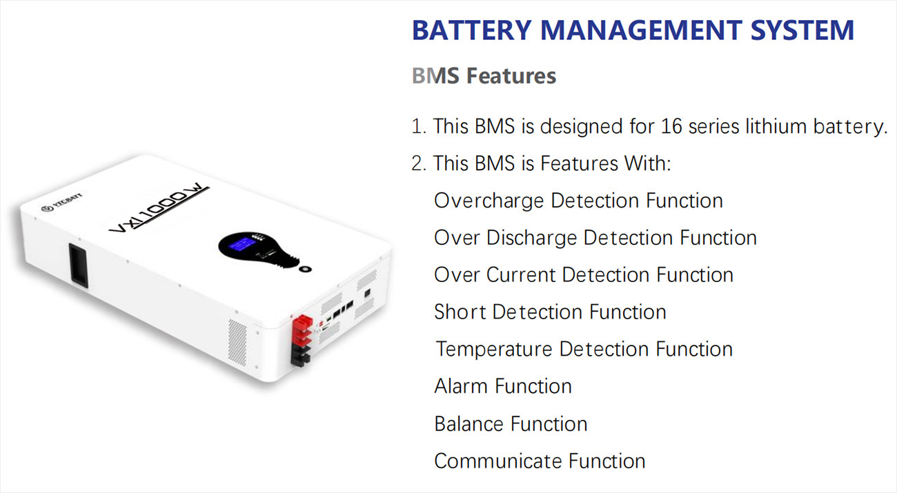 Vxl1000w 10Kwh Powerwall Ess Lifepo4 battery