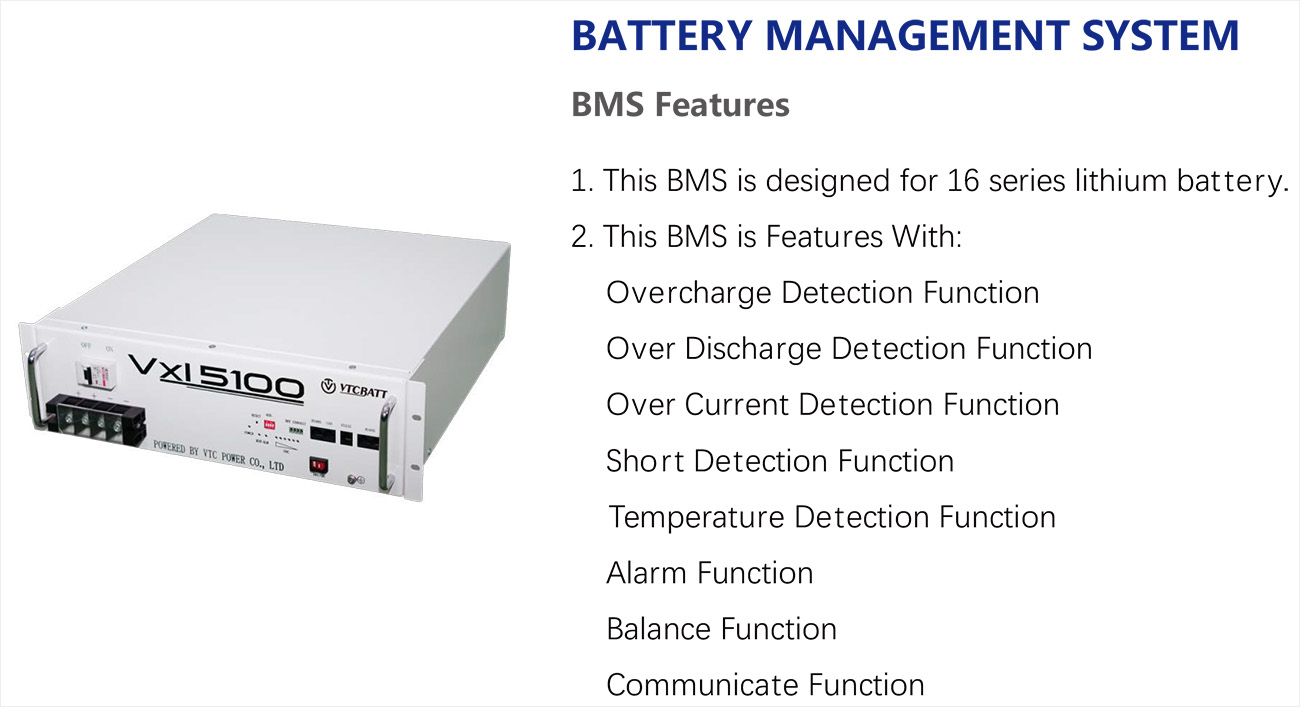 Vxl5100 5.12Kwh Rack Mount Lifepo4 battery