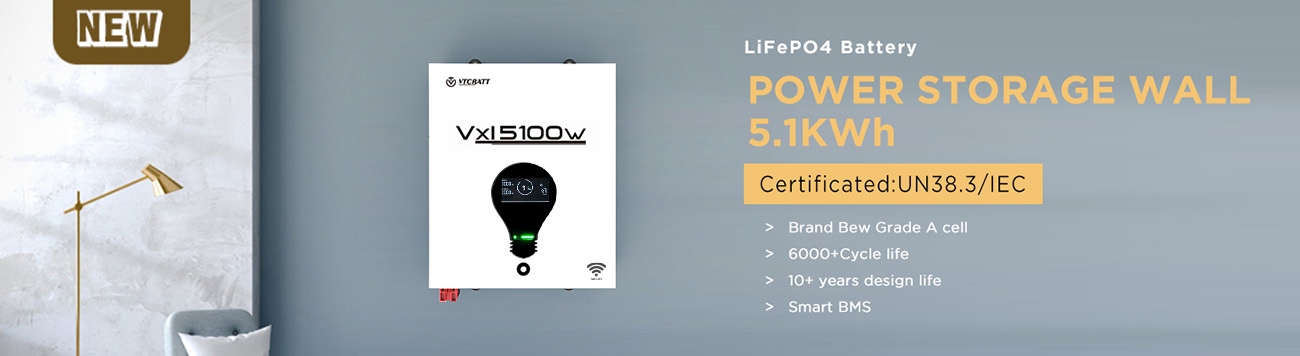Vxl5100w 5.1Kwh Powerwall ESS Lifepo4 battery 