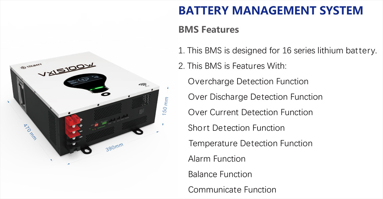 Vxl5100w 5.1Kwh Powerwall ESS Lifepo4 battery