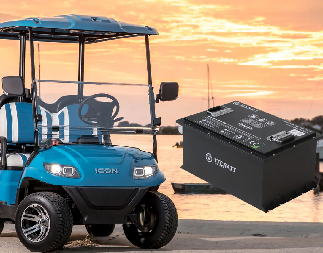 Lithium Golf Cart Batteries in 36V, 48V, 72V – VTCBATT Lifepo4 Batteries Manufacturer